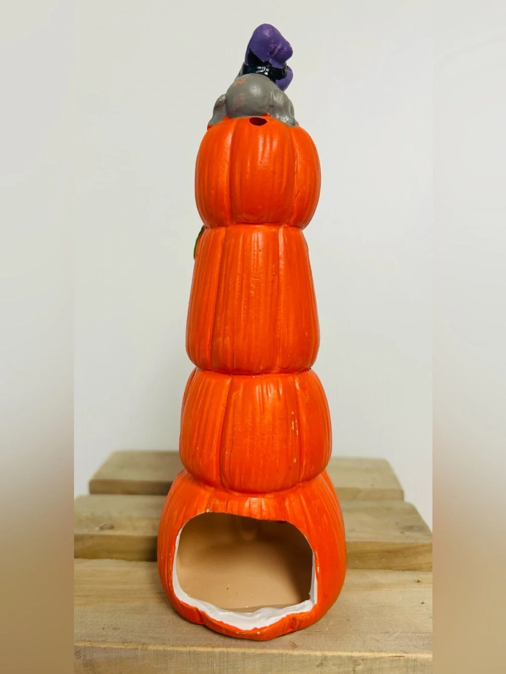 Autumn Halloween Set of 4 Distinct Decorative Tabletop Colorful Fall Figurines